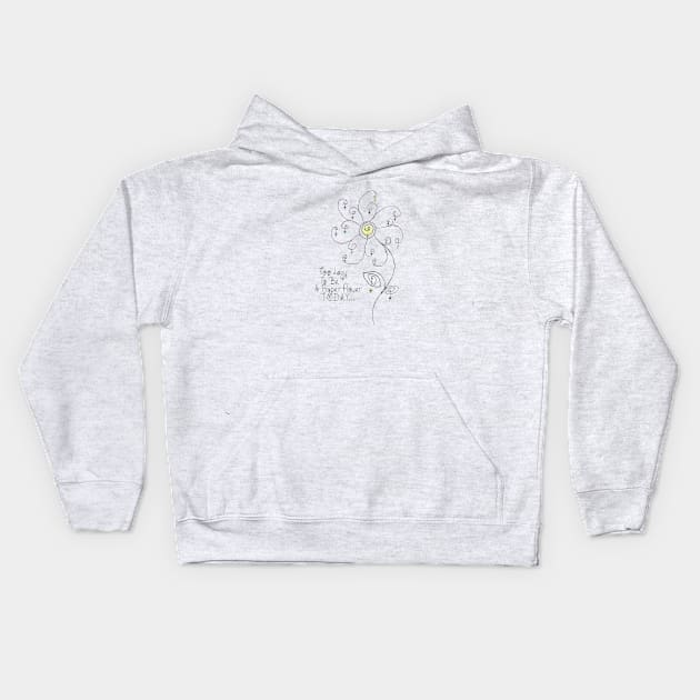 Too Lazy To Be A Proper Flower Kids Hoodie by HighwayForSouls